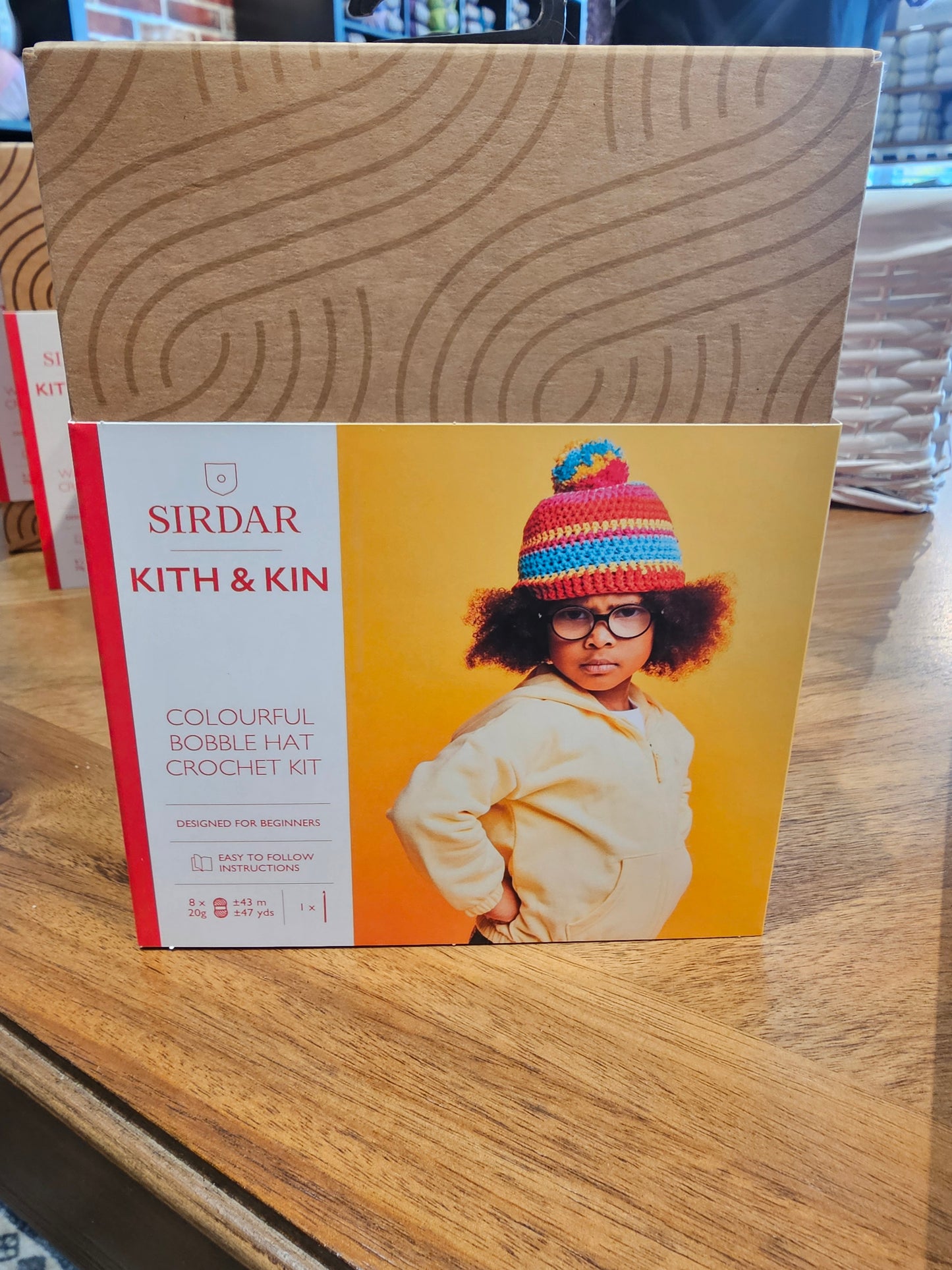 Sirdar Kith & Kin Colourful Bobble Hat Crochet Kit