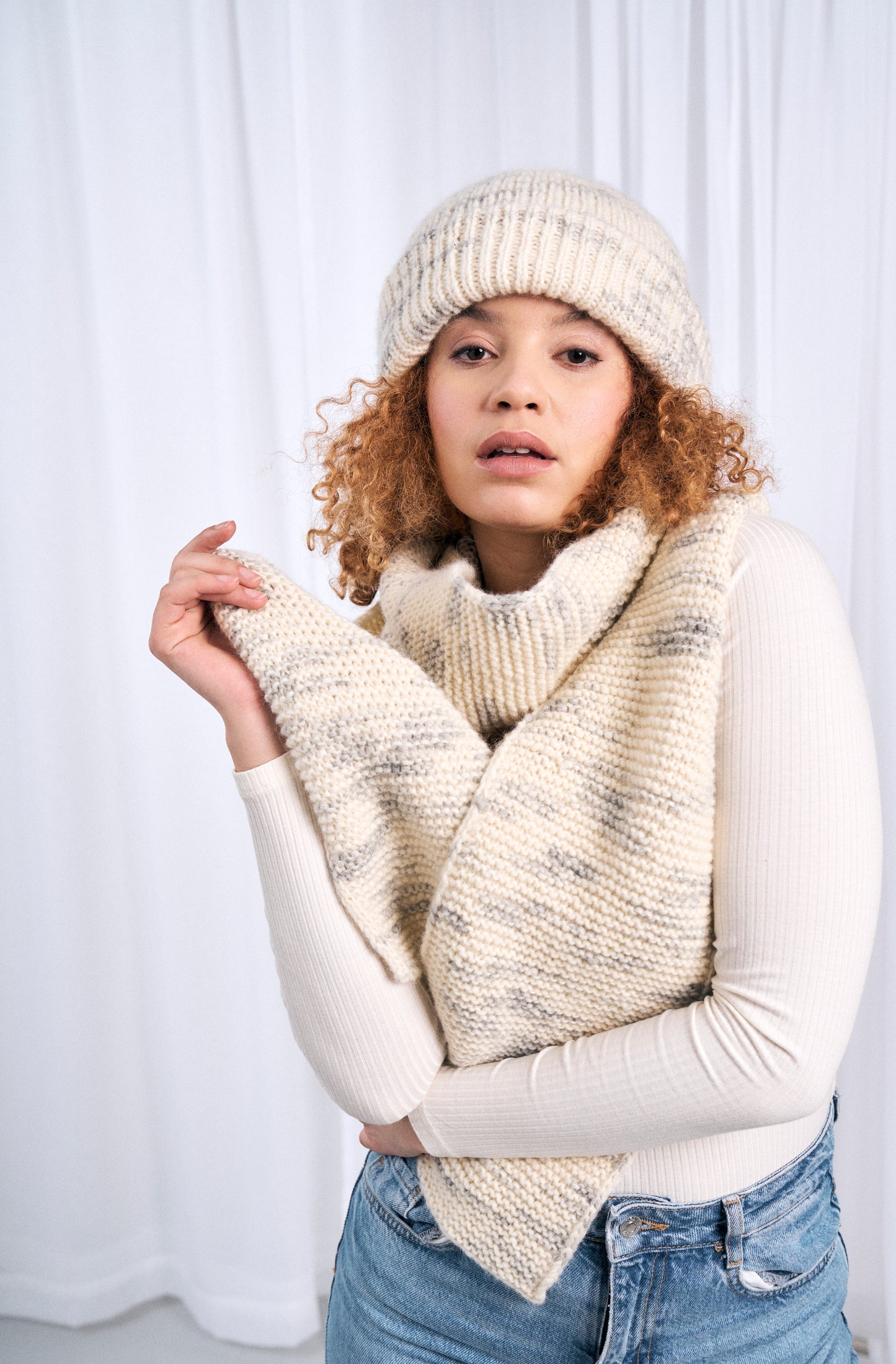 Mode at Rowan Colourmix Pattern APOLLO BEANIE +SCARF