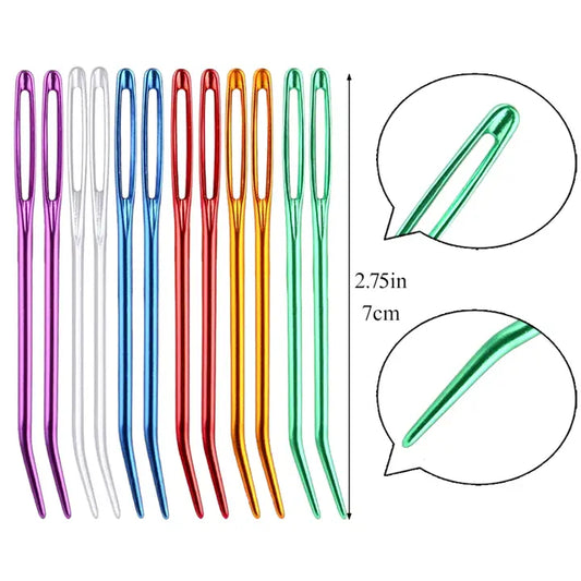 Bent Tip Darning Needles - Set of 6