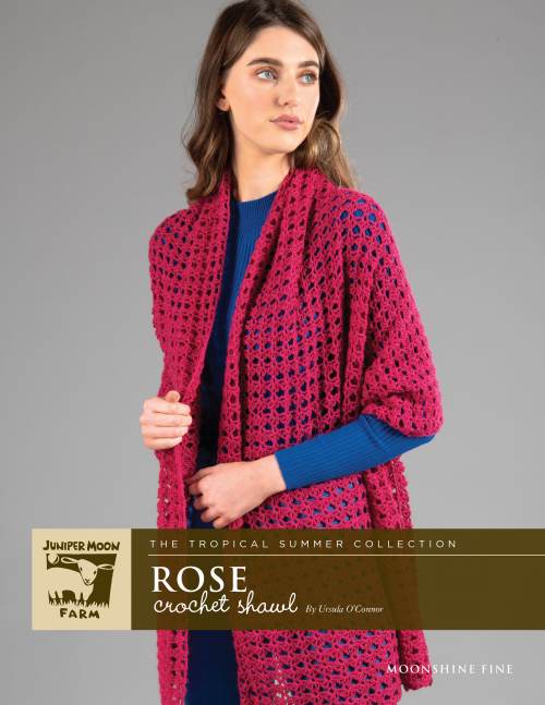 Rose Crochet Shawl by Ursula O'Connor Pattern Only