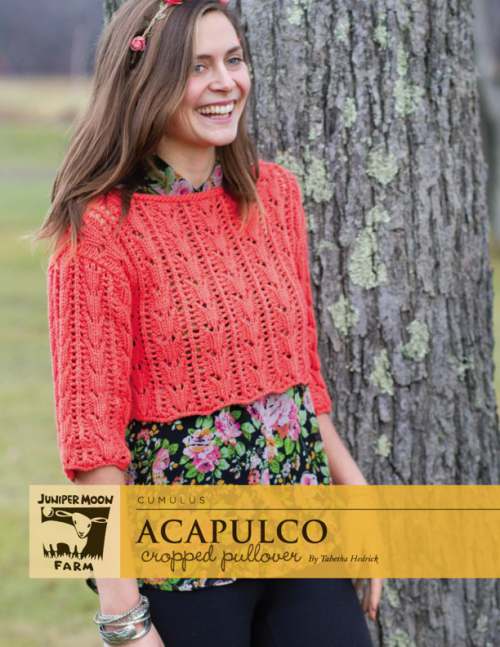 Acapulco Cropped Pullover by Tabetha Hendrick Pattern Only