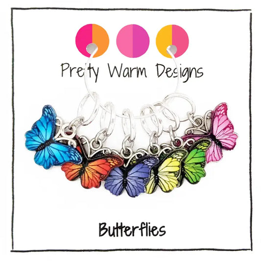 Butterfly Stitch Markers - Set of 6