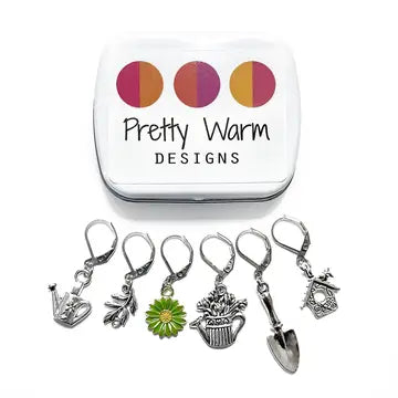 Gardeners Locking Stitch Markers - Set of 6