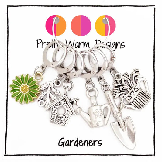 Gardeners Locking Stitch Markers - Set of 6