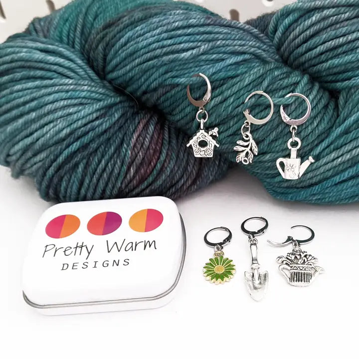 Gardeners Locking Stitch Markers - Set of 6