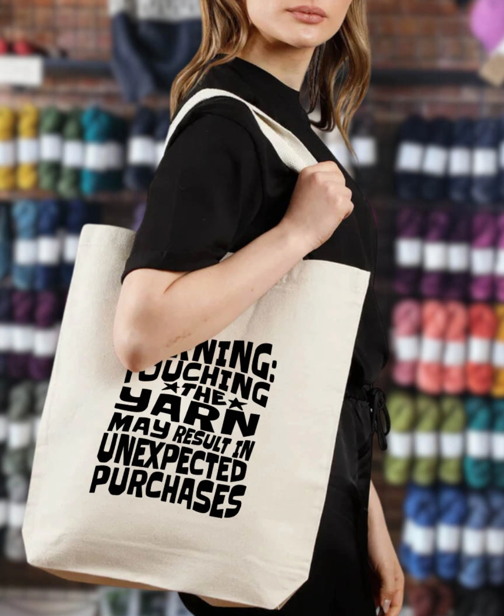 Warning: Unexpected Purchases... Canvas Tote Bag