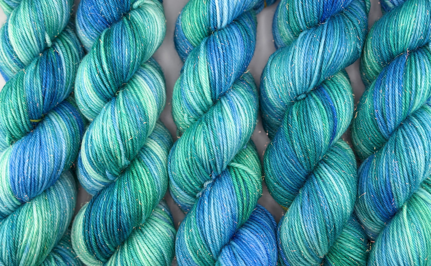 Moonlit Lagoon by Yarnette Hand Dyed Yarns