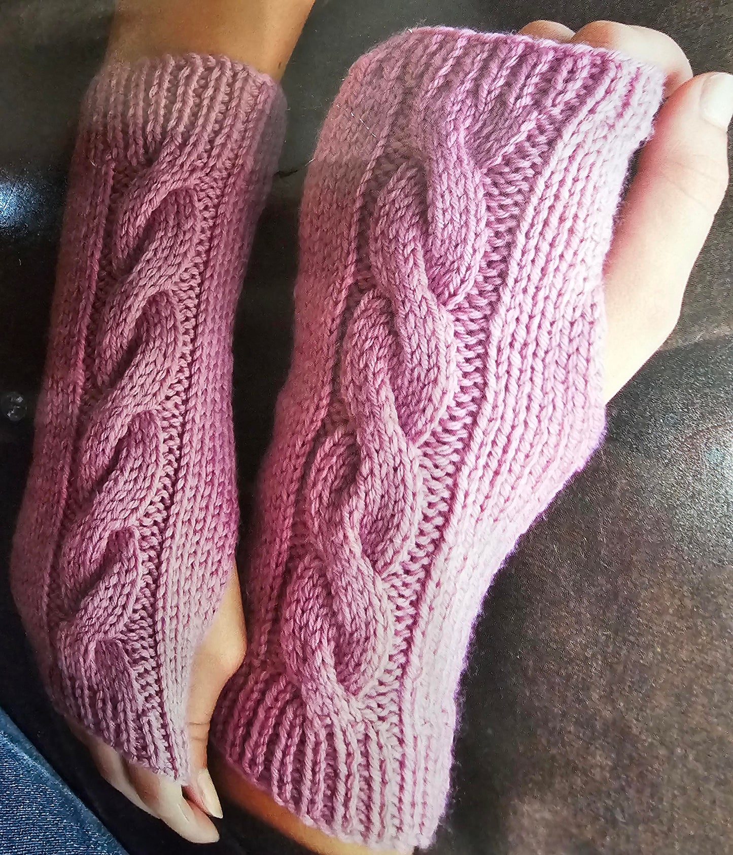 Cabled Fingerless Gloves