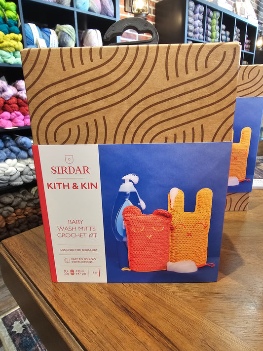 Sirdar Kith & Kin Baby Wash Mitts Crochet Kit