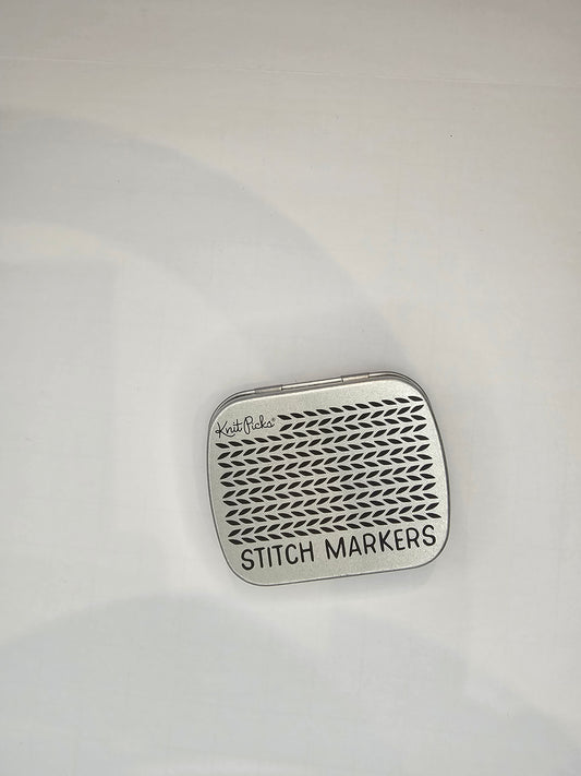 Knit Picks Metallic Locking Stitch Markers & Tin