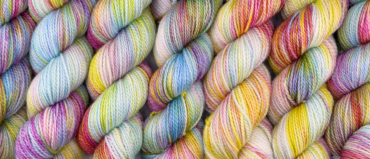 Watercolor Spring Yarnette Hand Dyed Yarns