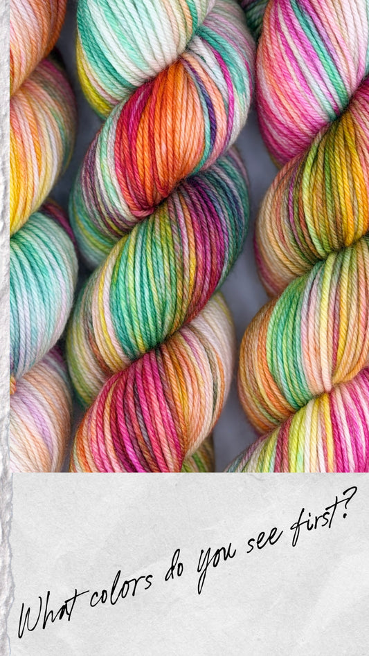Confetti Garden by Yarnette Hand Dyed Yarns