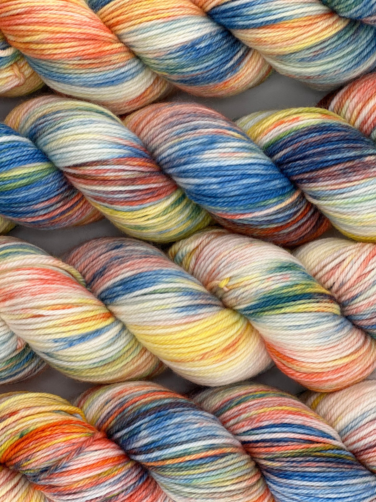 Sunset on the Coast Yarnette Hand Dyed Yarns