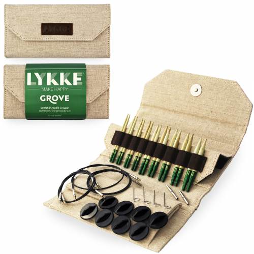 LYKKE Crafts Grove (Bamboo)3.5" Interchangeable Needles Set