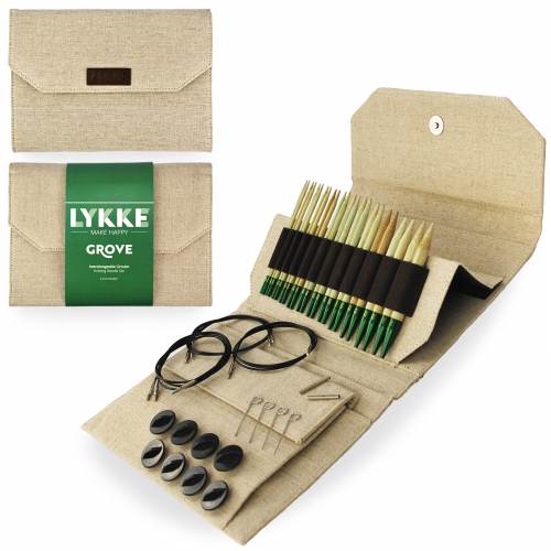 LYKKE Crafts Grove (Bamboo) 5" Interchangeable Needles Set