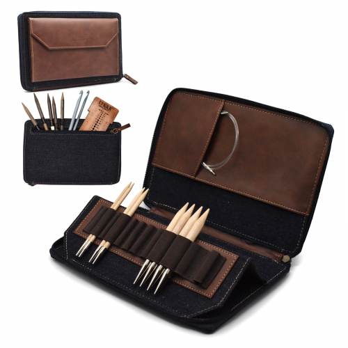Oxford - Leather 5" Case with Zipper Closure