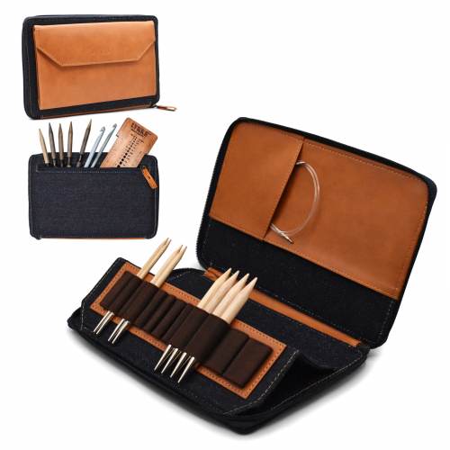 Oxford - Leather 5" Case with Zipper Closure