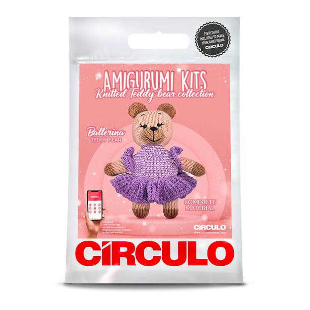 KNITTED TEDDY BEAR COLLECTION - Amigurumi Kit by Circulo