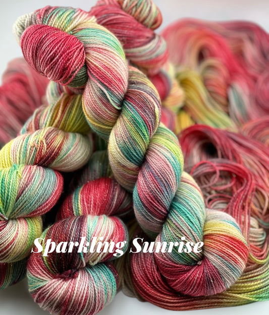 Sparkling Sunrise by Yarnette Hand Dyed Yarns