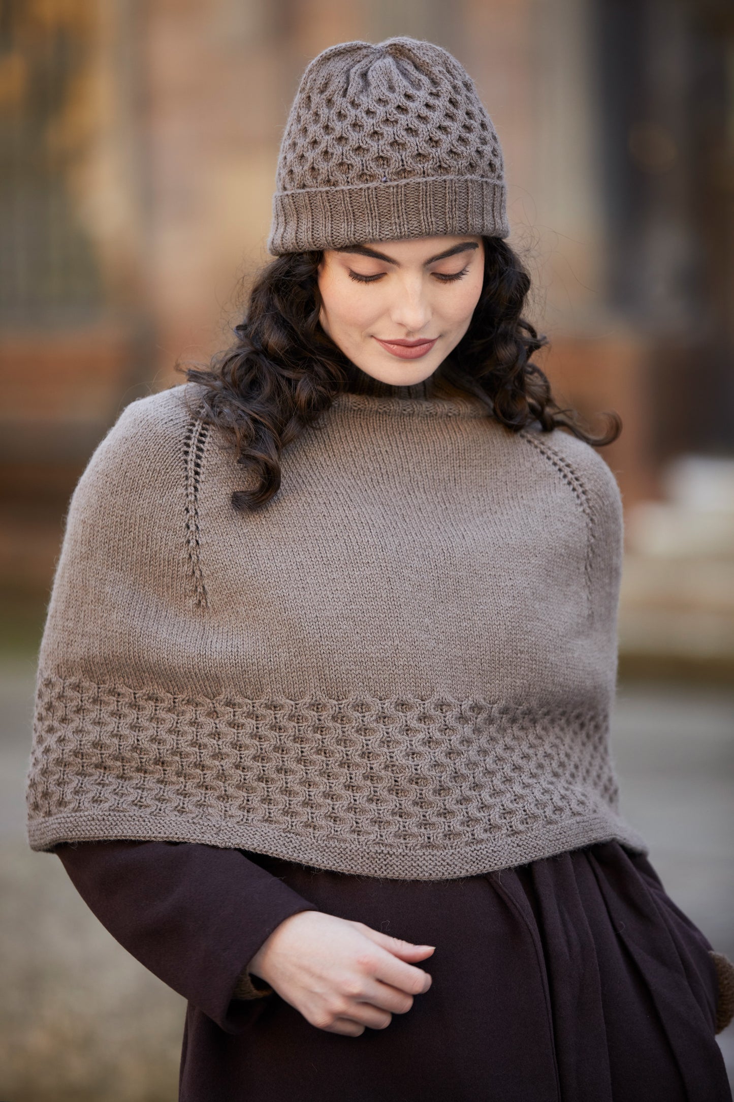 Rosalie Hat + Poncho Mode at Rowan Pattern