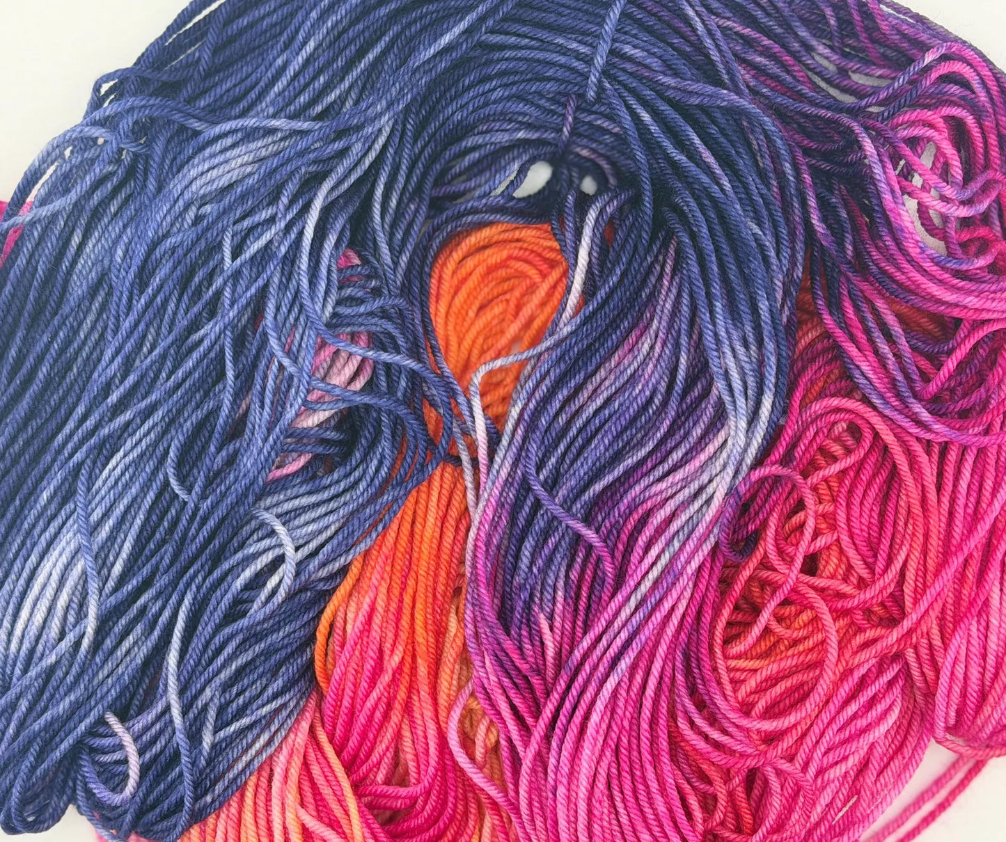 Summer Sunset Afterglow by Yarnette Hand Dyed Yarns