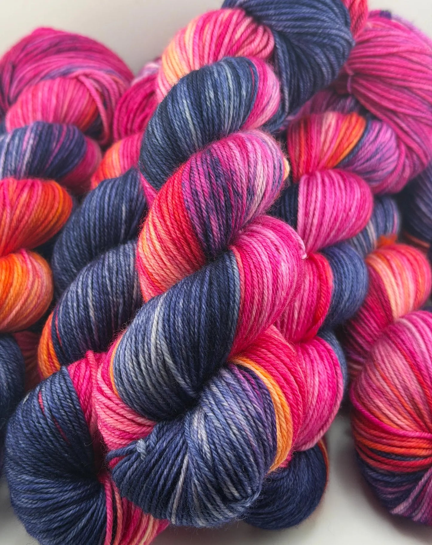 Summer Sunset Afterglow by Yarnette Hand Dyed Yarns