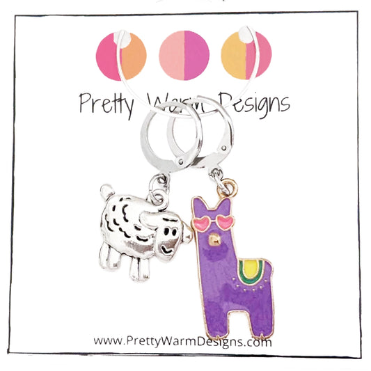Llama Sheep Locking Stitch Markers