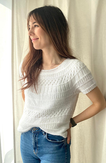 Knit Adventurous Beginner - Sommerknus Tee by Elsebeth Judith