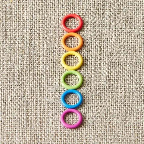 Cocoknits Colorful Ring Stitch Markers - Small [Bundle of 10]