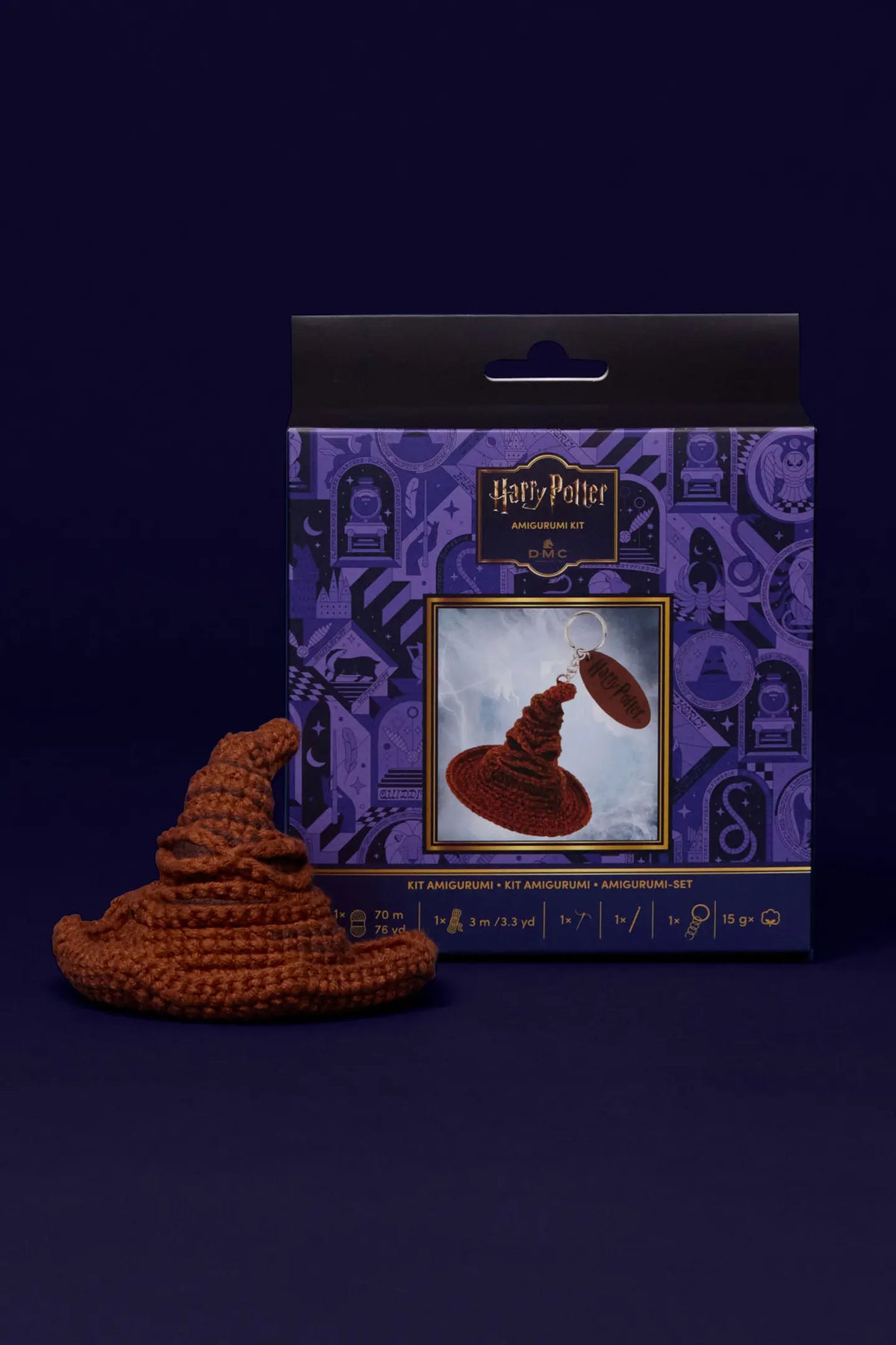 Sorting Hat Keyring Easy Amigurumi Kit